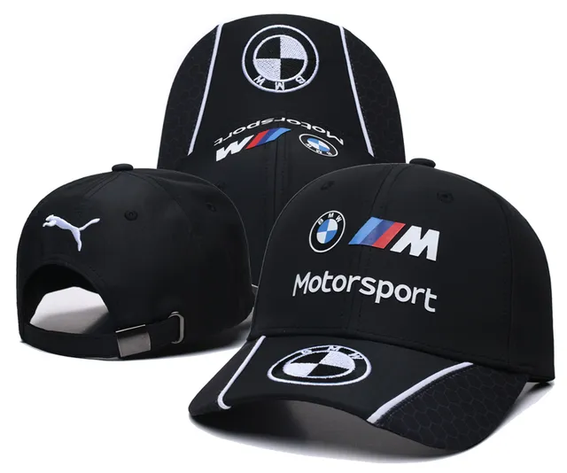 BMW Motorsport Logo brodé Noir Rouge Bleu Casquette de baseball 3