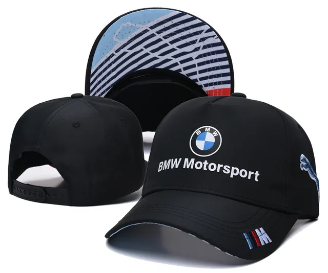 BMW Motorsport Logo brodé Noir Rouge Bleu Casquette de baseball 7
