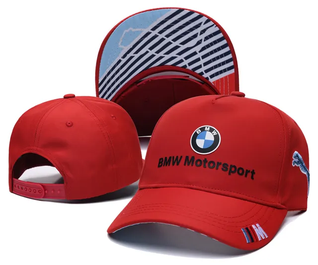 BMW Motorsport Logo brodé Noir Rouge Bleu Casquette de baseball 8