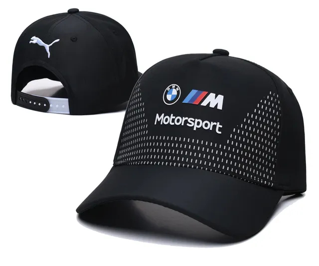 BMW Motorsport Logo brodé Noir Rouge Bleu Casquette de baseball 13