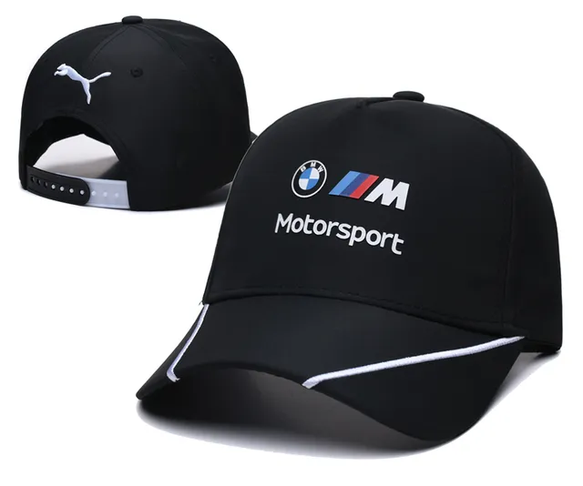 BMW Motorsport Logo brodé Noir Rouge Bleu Casquette de baseball 14