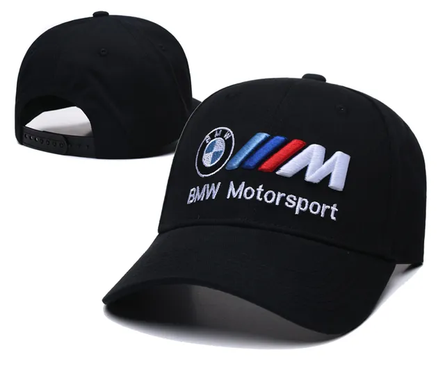 BMW Motorsport Logo brodé Noir Rouge Bleu Casquette de baseball 15