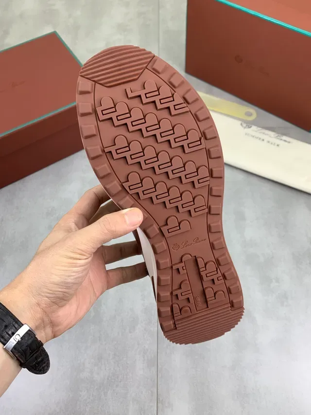 Brown Beige Leather Lace-Up Casual Shoes 2