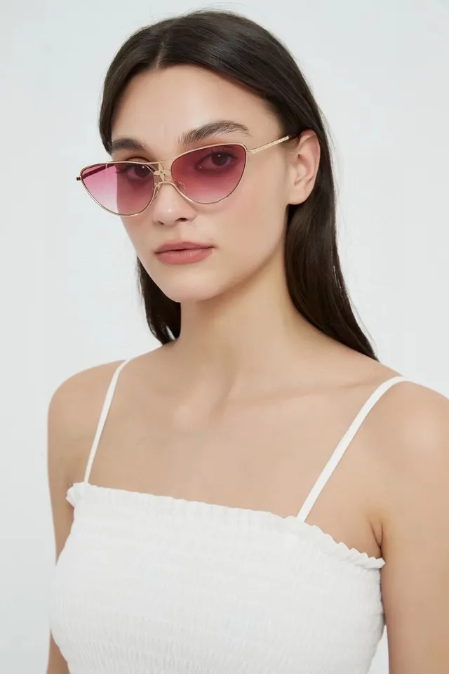 Cat-Eye Gradient Pink Sunglasses 8