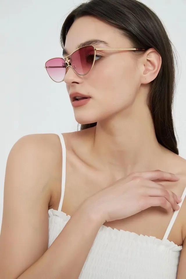 Cat-Eye Gradient Pink Sunglasses 9