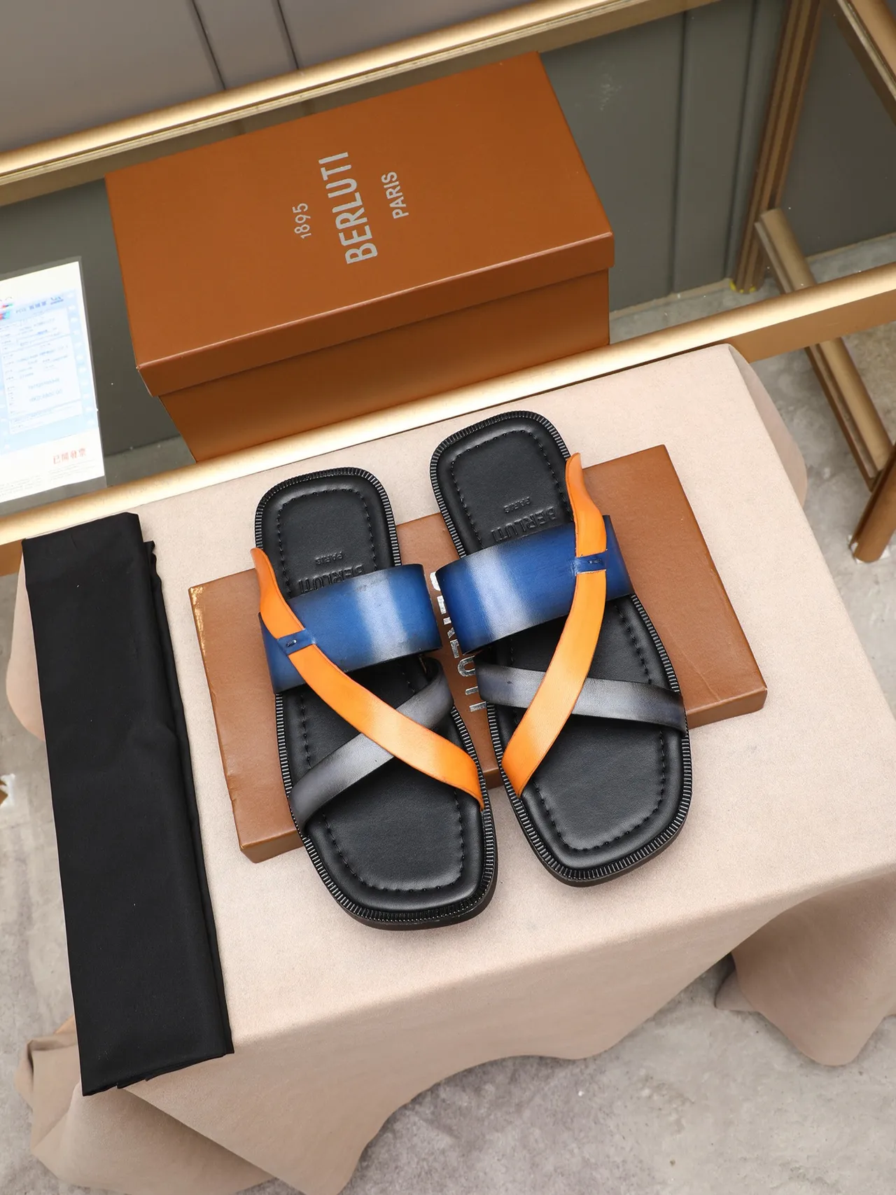 Color-Blocked Multi-Strap Flat Casual Sandals 4