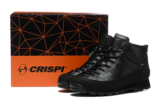 CRISPI Bege e Preto GORE-TEX Botas de trekking técnicas 10