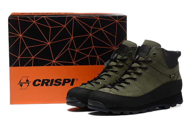 CRISPI Bege e Preto GORE-TEX Botas de trekking técnicas 19