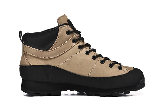 CRISPI Olive Green and Black Hiking Boots 6