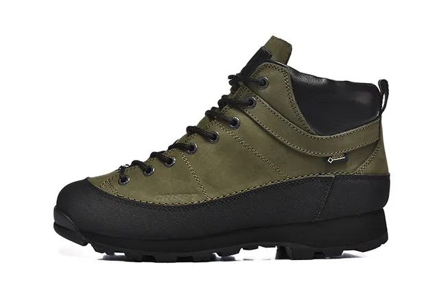 CRISPI Olive Green and Black Hiking Boots 20