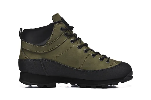 CRISPI Olive Green and Black Hiking Boots 23