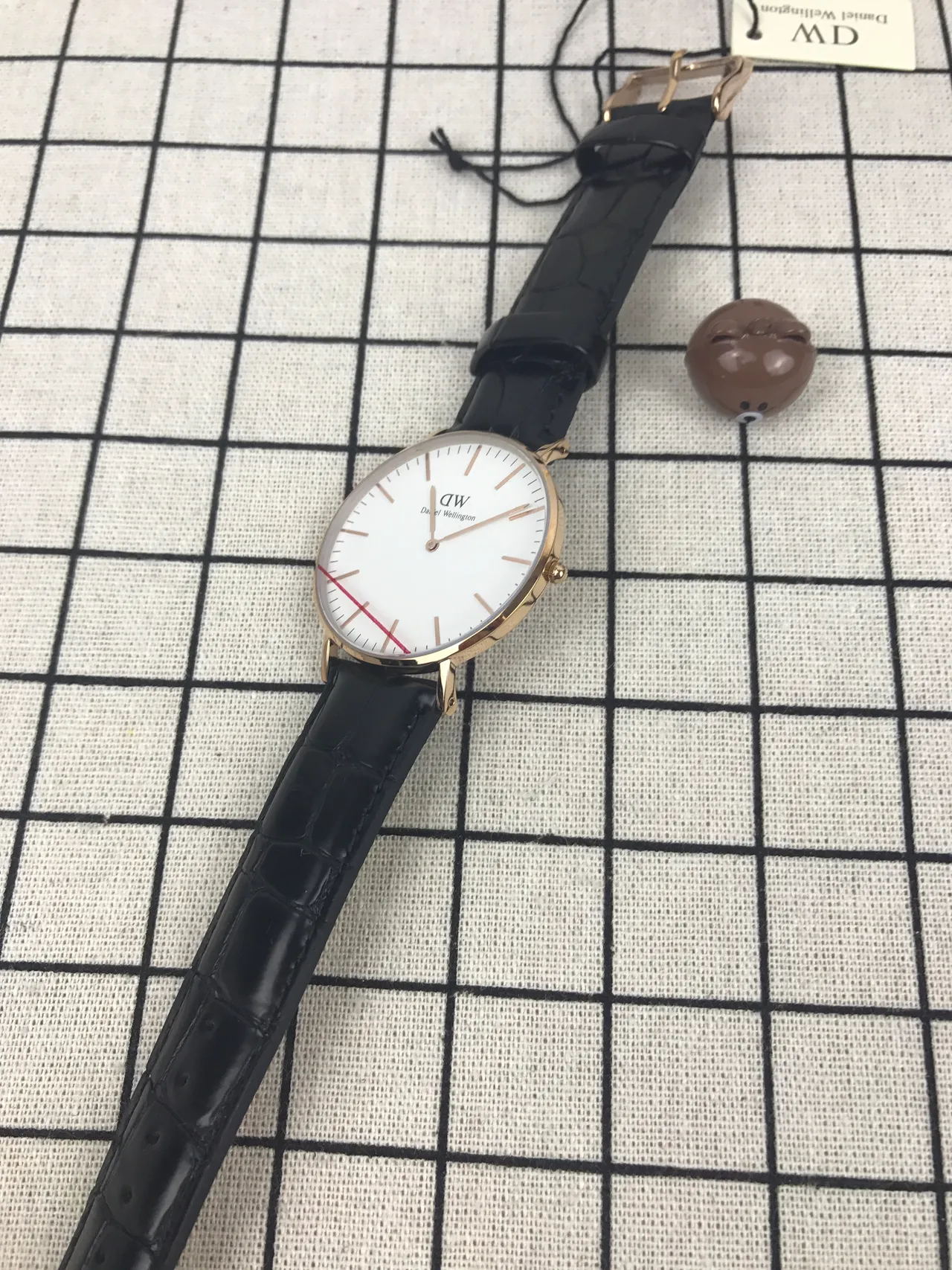 Daniel Wellington Black Gold Minimalist Case Quartz Watch 3