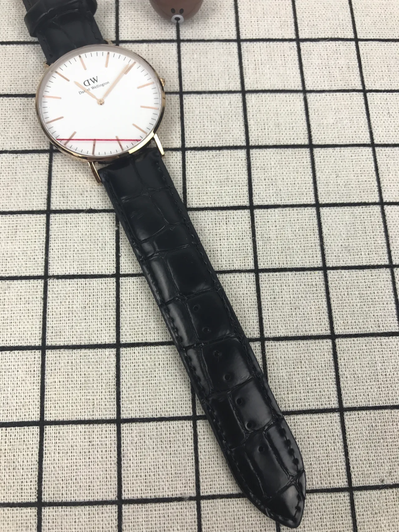 Daniel Wellington Black Gold Minimalist Case Quartz Watch 4