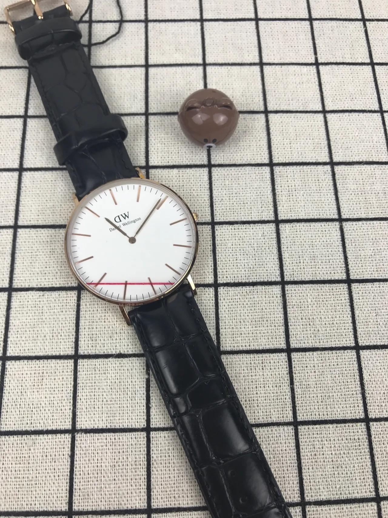 Daniel Wellington Black Gold Minimalist Case Quartz Watch 5