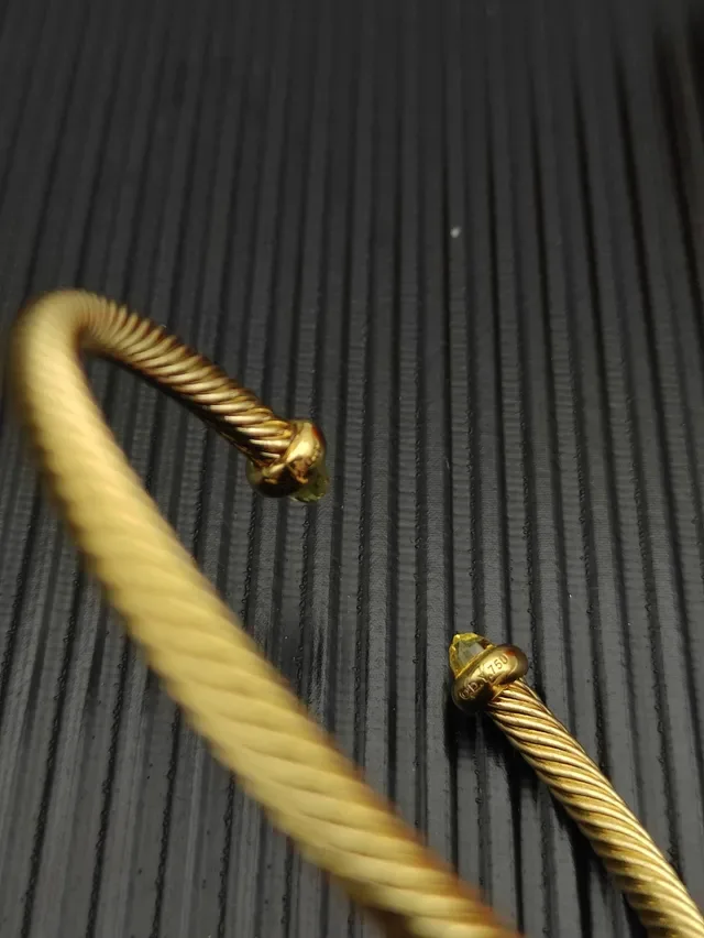 David Yurman Cable Classics Gold Silver Twisted Bracelet 5