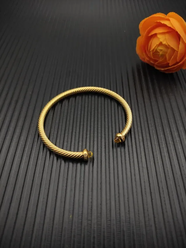 David Yurman Cable Classics Gold Silver Twisted Bracelet 6