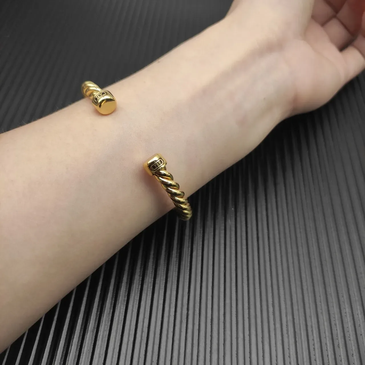 David Yurman Cable Classics Twisted Gold Bracelet 5