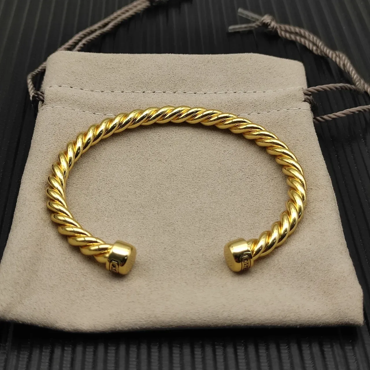 David Yurman Cable Classics Twisted Gold Bracelet 9