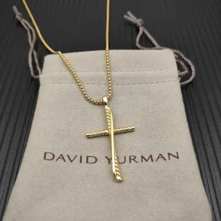 David Yurman Cable Collection 扭绳交叉项链