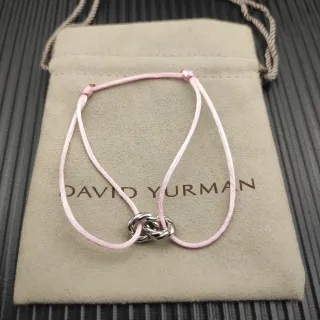 David Yurman سوار عقدة متشابكة وردي حبل