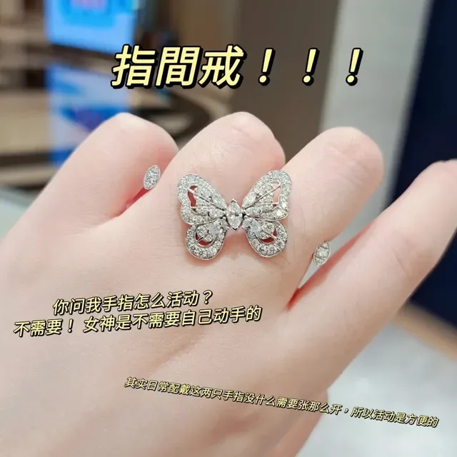 DE BEEF JEWELLERY Butterfly Pavé Crystal Open Bangle Bracelets 5