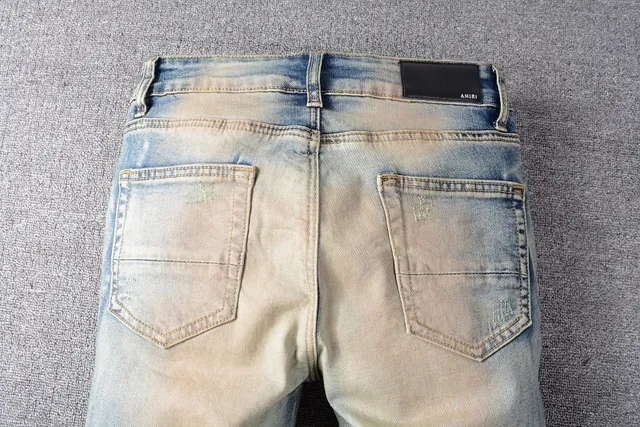 Distressed Light-Wash Moto-Style Jeans 10