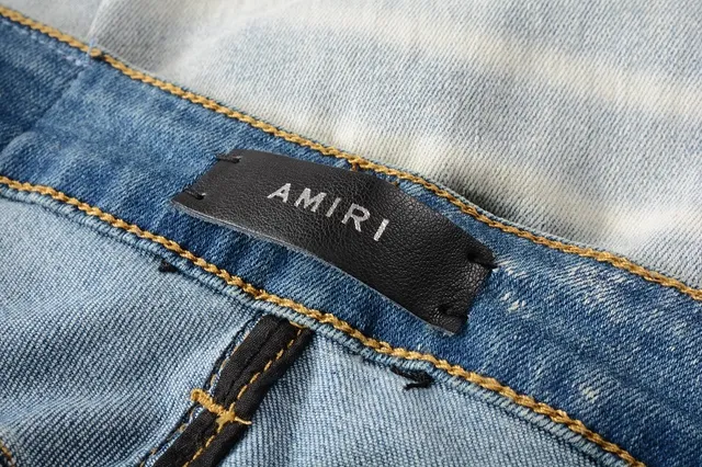 Distressed Light-Wash Slim-Fit Ripped Jeans 12