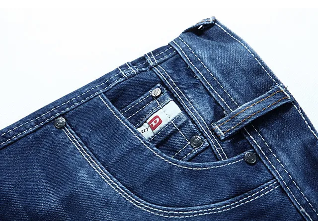 Distressed Mid-Thigh Blue Denim Shorts 4