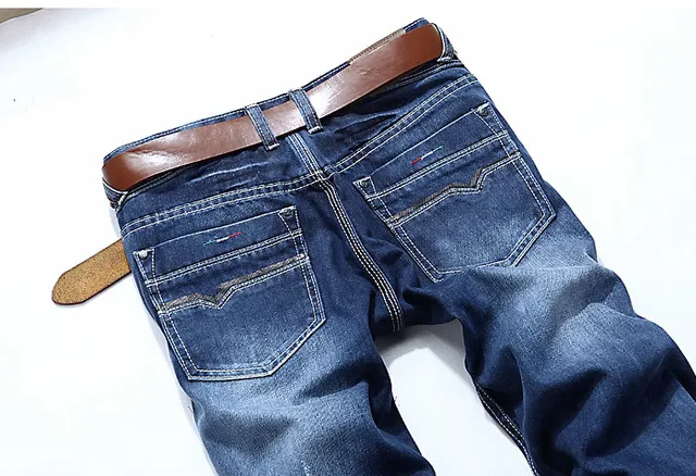 Distressed Mid-Thigh Blue Denim Shorts 8