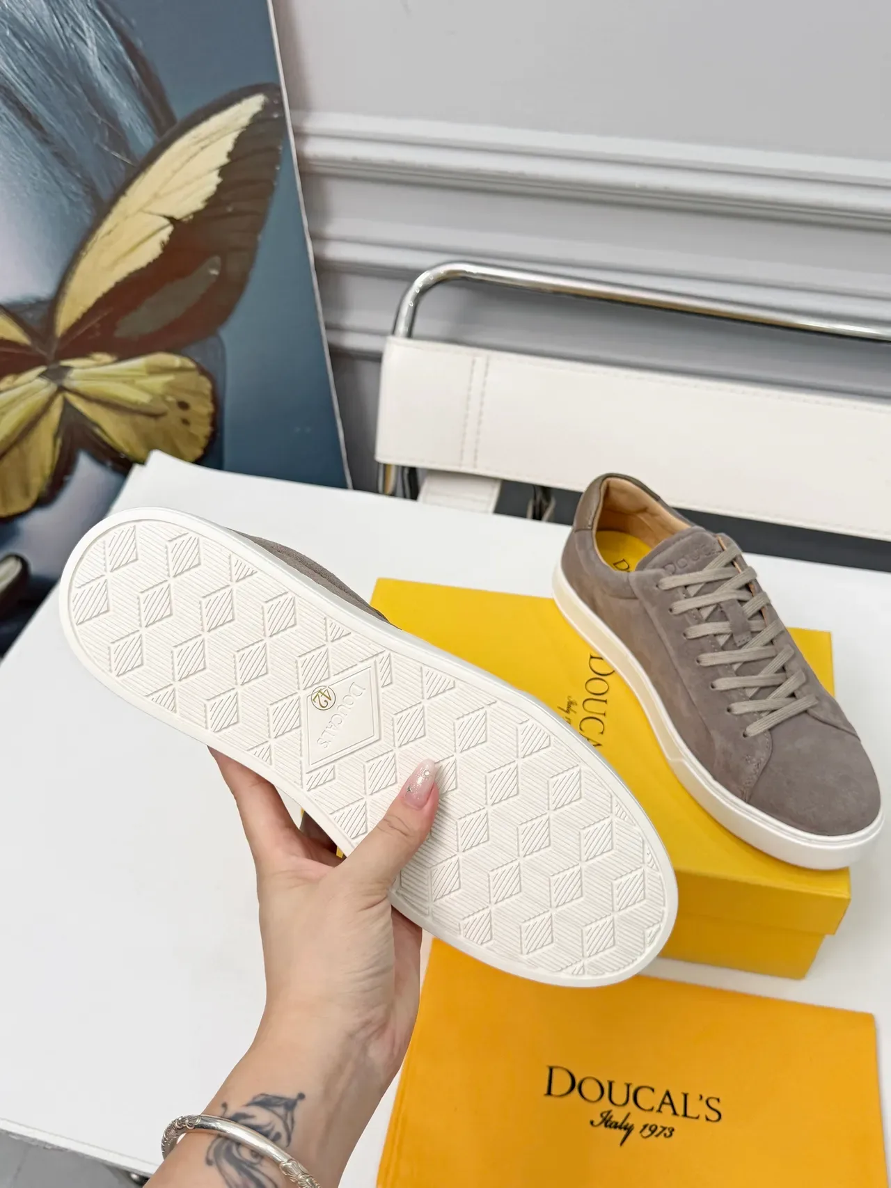 Doucal's Suede Low-Top Lifestyle Sneakers 4
