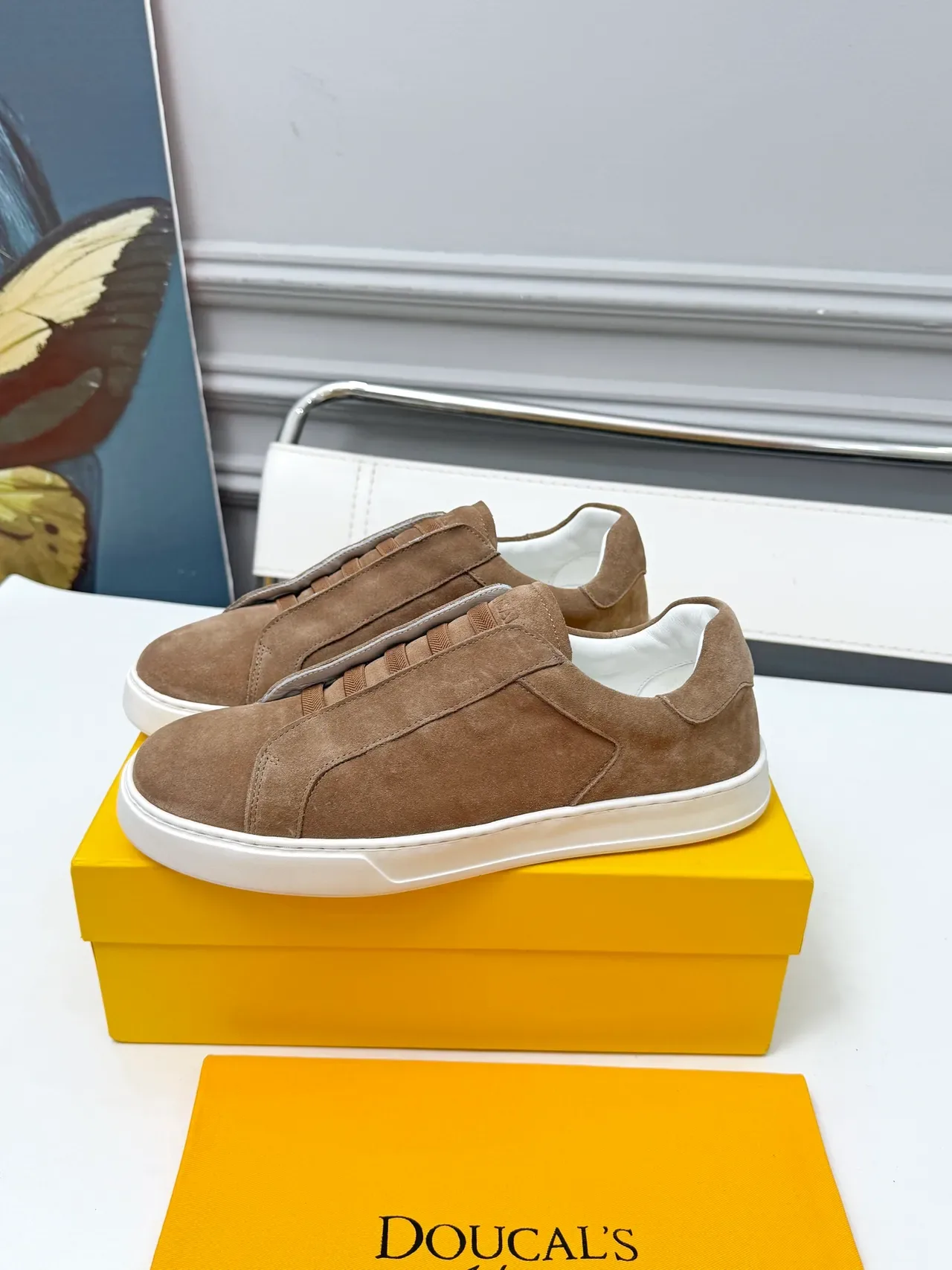 Doucal's Sneakers Lifestyle Slip-On en Suède 4