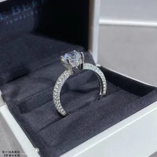 E BEE JEWELLERY Solitaire Pavé-Set Ring