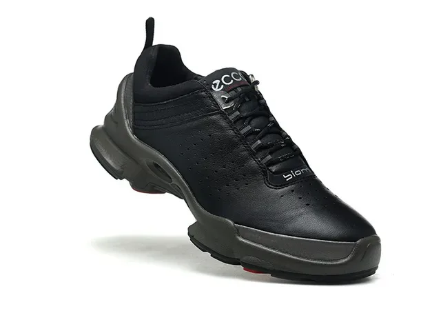 ECCO Biom Black Purple Perforated Leather Upper Sculpted Biomechanical Midsole Lifestyle Sneakers 3