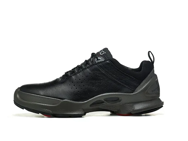 ECCO Biom Black Purple Perforated Leather Upper Sculpted Biomechanical Midsole Lifestyle Sneakers 7