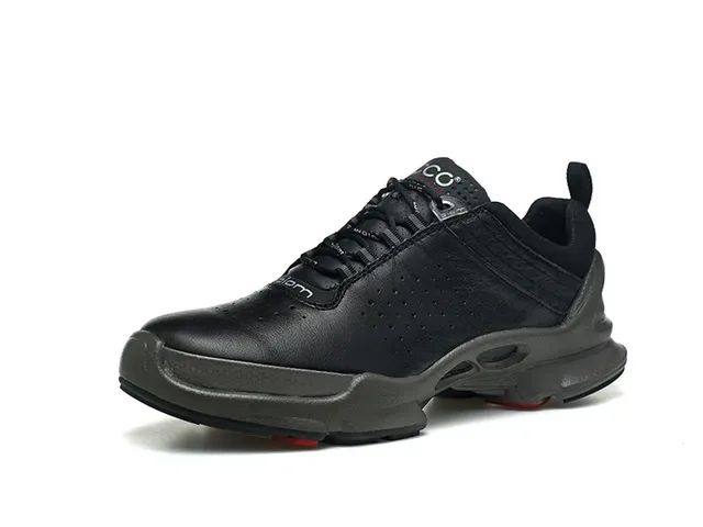 ECCO Biom Black Purple Perforated Leather Upper Sculpted Biomechanical Midsole Lifestyle Sneakers 8