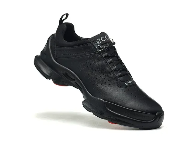 ECCO Biom Black Purple Perforated Leather Upper Sculpted Biomechanical Midsole Lifestyle Sneakers 11