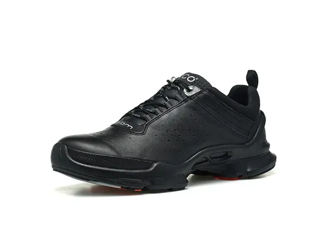 ECCO Biom Black Purple Perforated Leather Upper Sculpted Biomechanical Midsole Lifestyle Sneakers 16