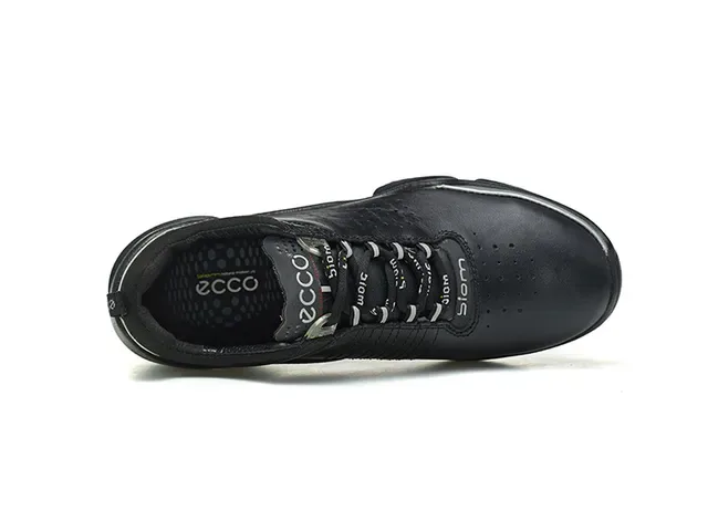 ECCO Biom Black Purple Perforated Leather Upper Sculpted Biomechanical Midsole Lifestyle Sneakers 17
