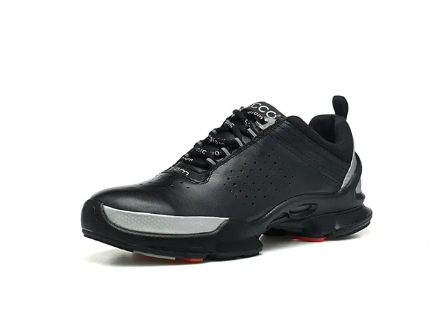 ECCO Biom Black Purple Perforated Leather Upper Sculpted Biomechanical Midsole Lifestyle Sneakers 22
