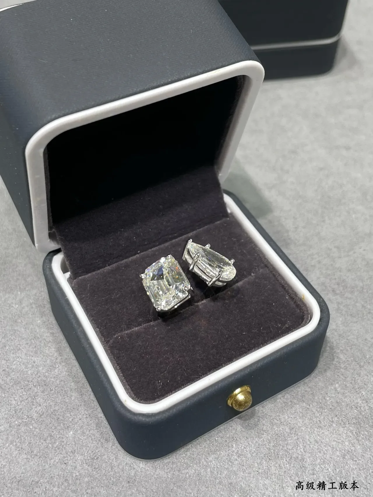 Emerald-Cut and Pear-Cut Prong-Set Gemstone Rings 3