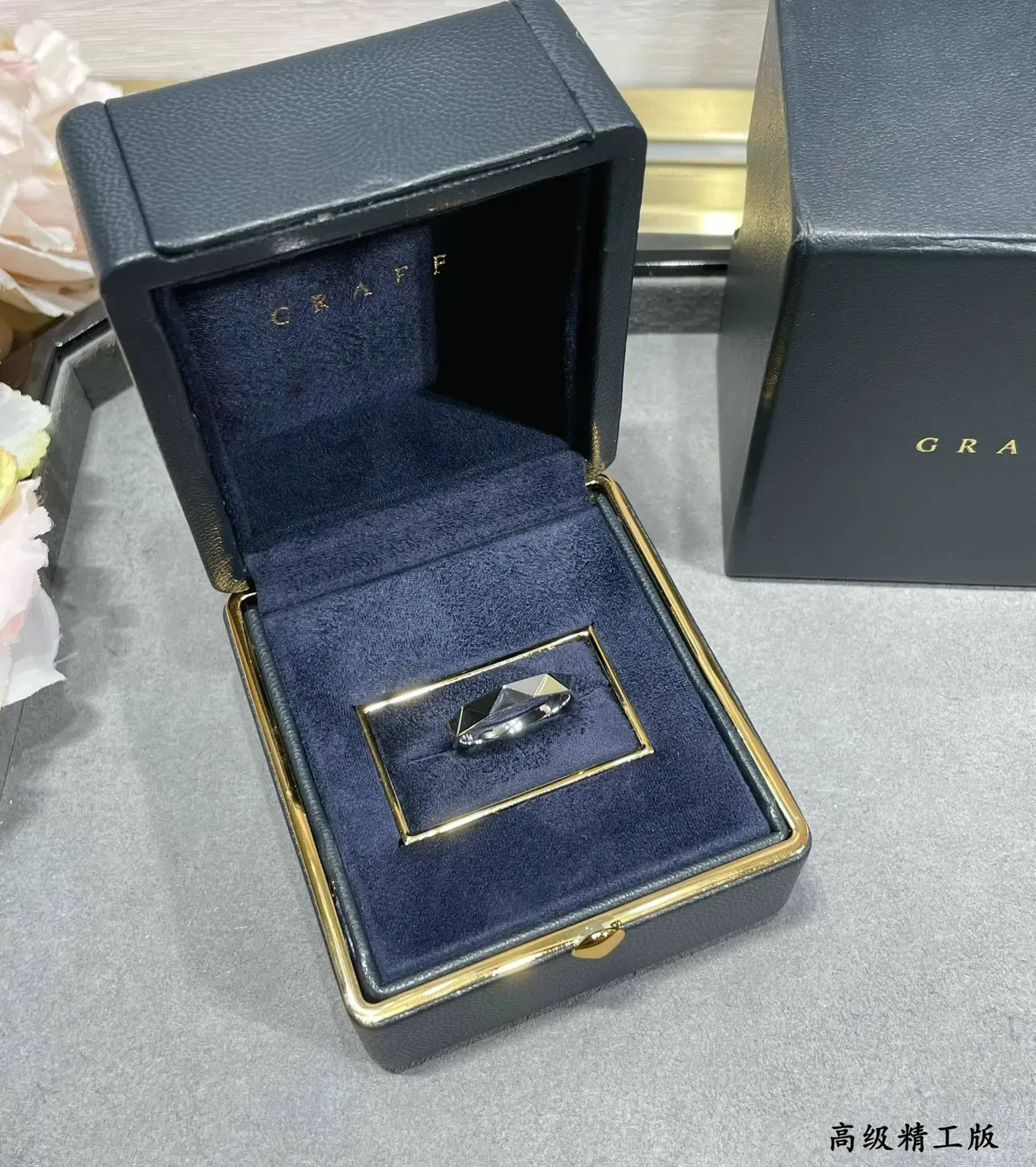 Faceted Octagonal Gold and Silver Polished Metal Rings 7