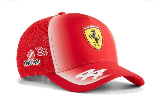 Ferrari Scuderia #44 Red Baseball Cap 2