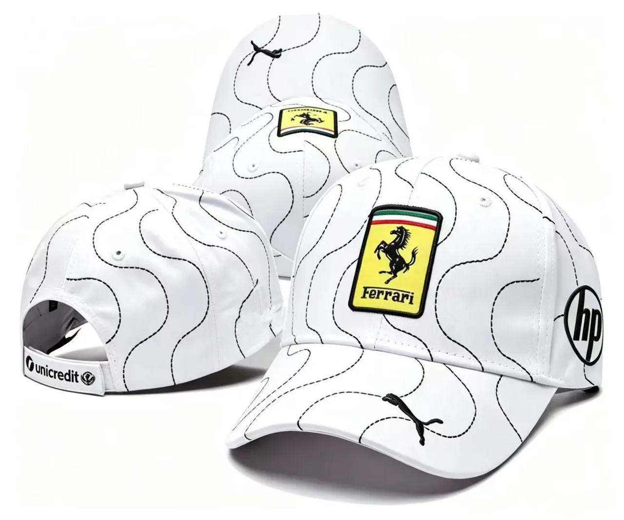 Ferrari Scuderia #44 Red Baseball Cap 5