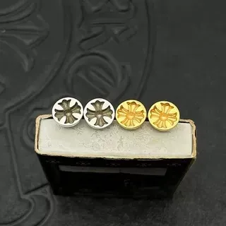 Floral Starburst Cutout Gold and Silver Stud Earrings 6