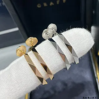 Geometric Faceted Multi-Bar Stud Earrings