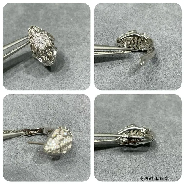 Geometric Teardrop Pavé-Set Stud Earring 2