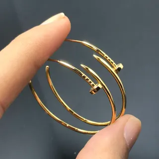 Gold and Silver Nailhead Closure Hoop Earrings
