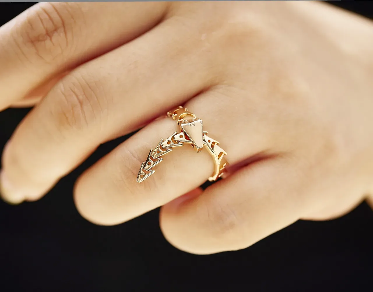Gold Articulated Link Geometric Clasp Jewelry 2