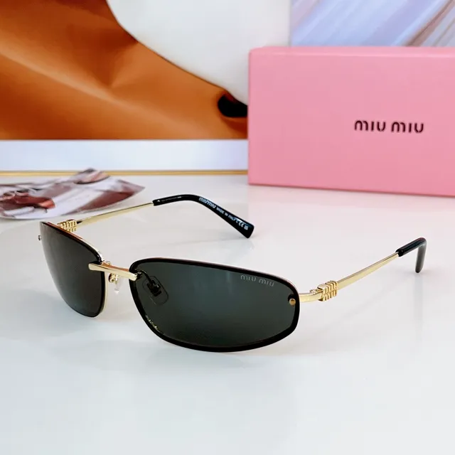 Gold Frame Amber Lens Black Temple Sunglasses 6