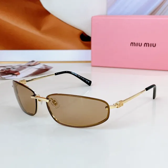 Gold Frame Amber Lens Black Temple Sunglasses 7